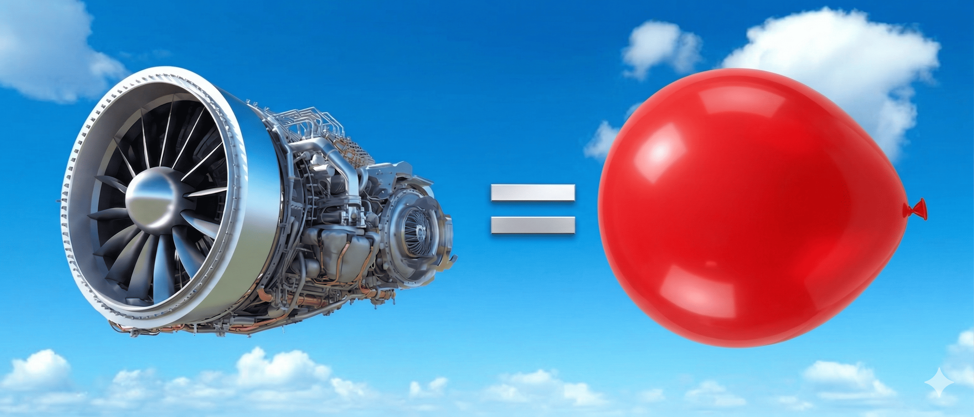 Pourquoi un moteur d’avion n’est rien d'autre qu’un ballon géant ?